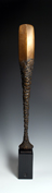 18. Bronze Tall blade form on stone base edition 9 69 cm h inc base