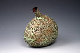 31. Valve 2.  Copper crawling and volcanic assembled form.
