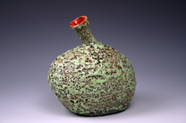 29. Valve 3.  Copper crawling and volcanic assembled form.