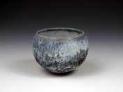 39. Thrown seascape bowl.  7.5cm H x 10cm W.