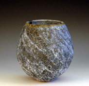 40. Thrown seascape form.  15cm H x 14cm W.