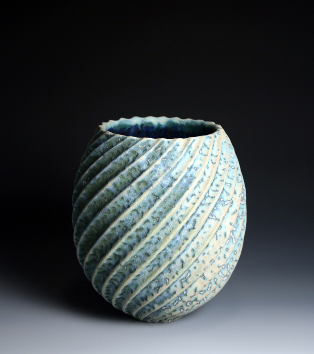 Spiral Vessel, 22cm high